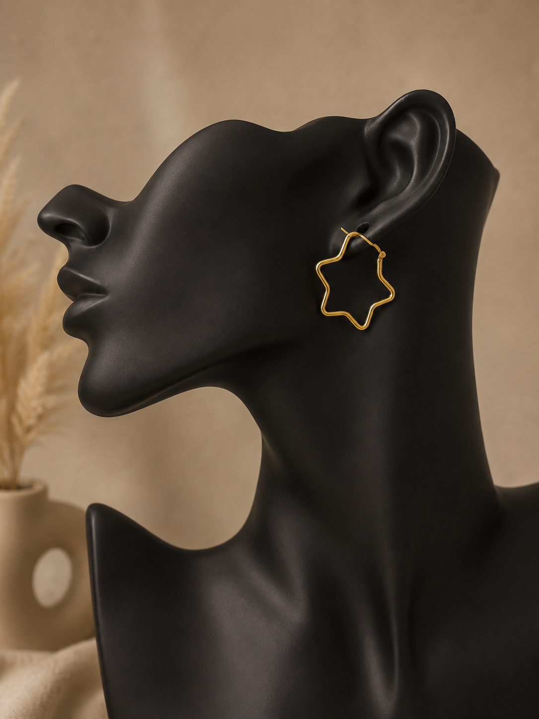 گوشواره طرح طلا  مدل ستاره